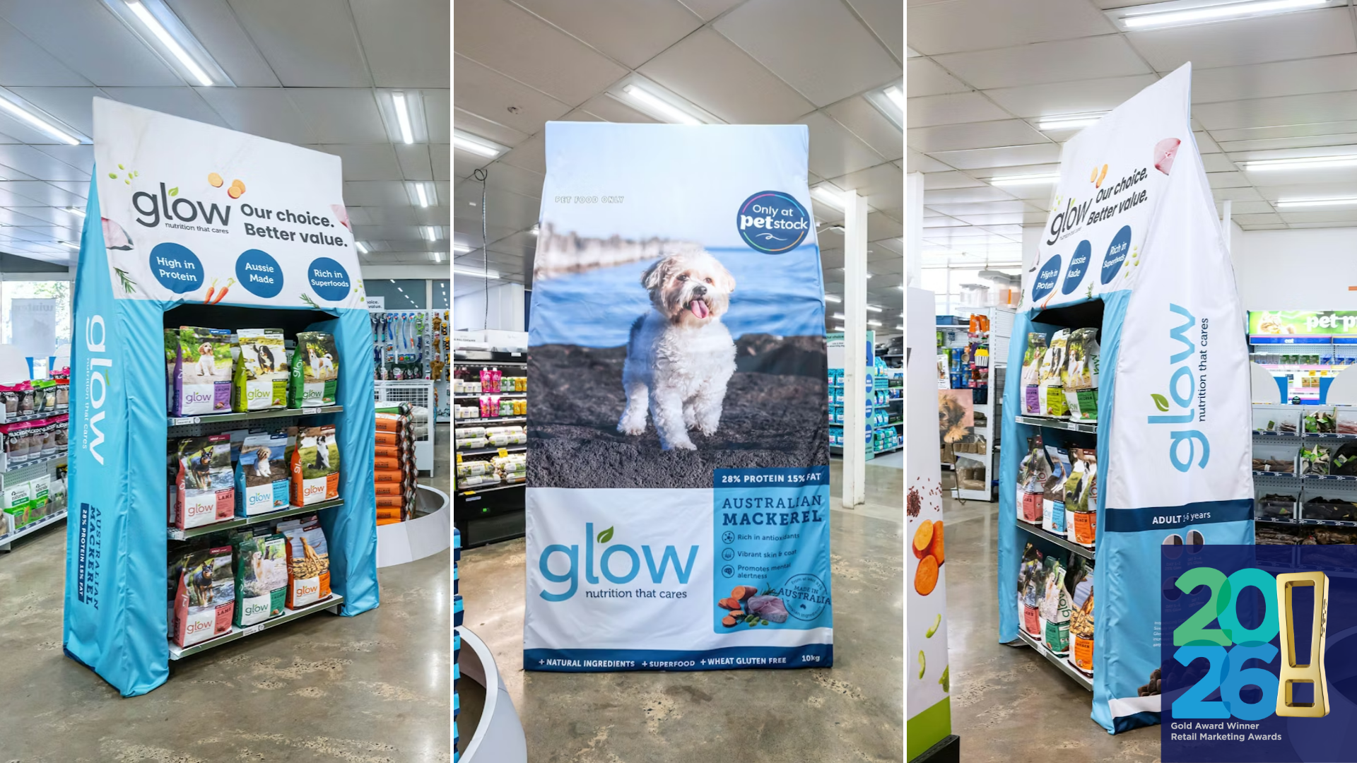 Giant Dog Food Pack Off Location Display 