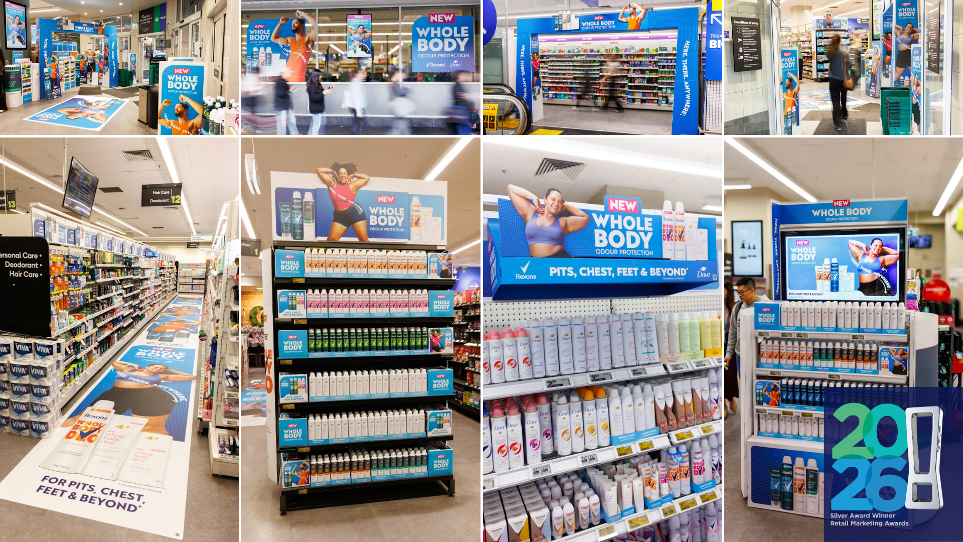 Styleprint Dove/Rexona Whole Body Deodorant Woolworths Takeover