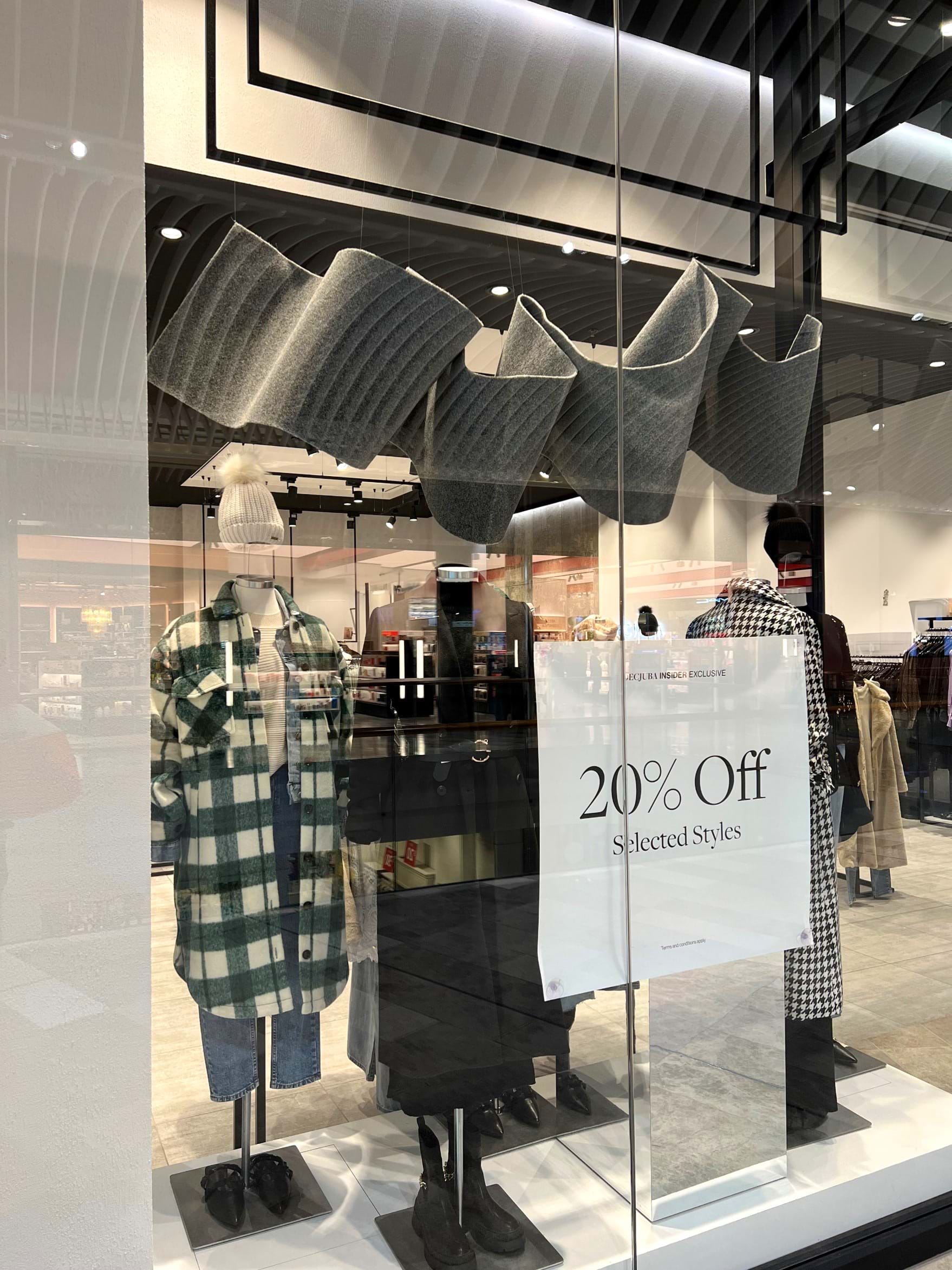 Styleprint x Decjuba Winter 2023 Window Activation